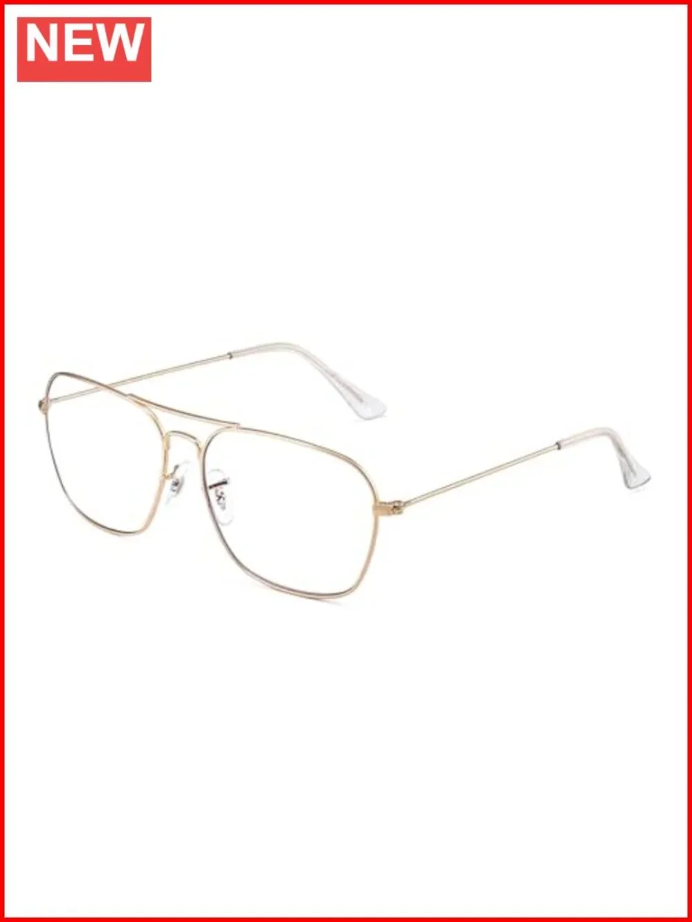 Blue Light Blocking Computer Glasses Square Anti Glare